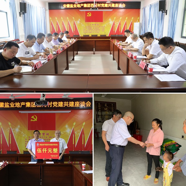 安徽鹽業(yè)地產(chǎn)集團(tuán)黨委赴西河村開展結(jié)對(duì)共建幫扶慰問(wèn)活動(dòng)